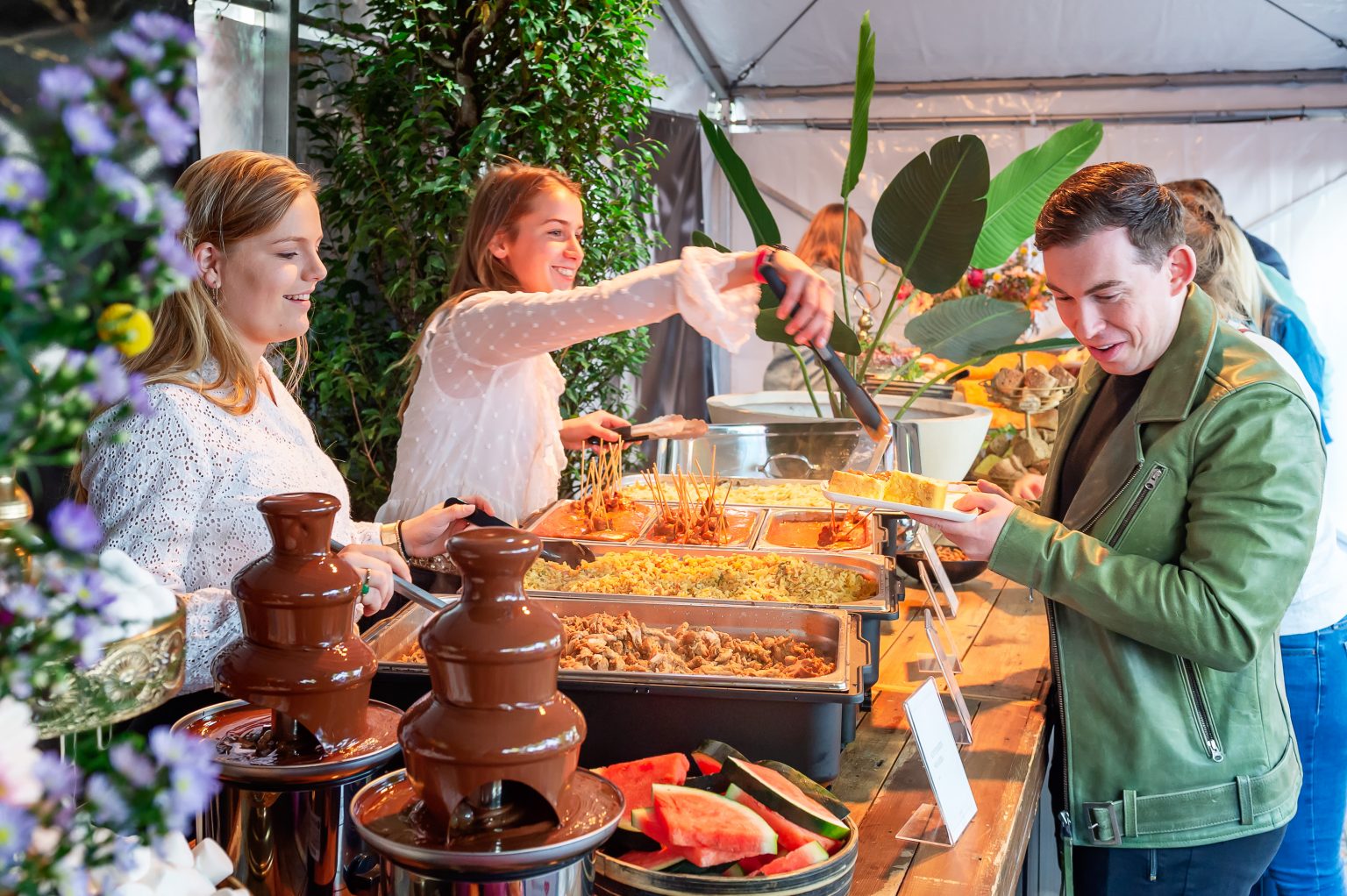 Poké bowl buffet